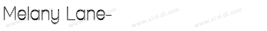 Melany Lane字体转换